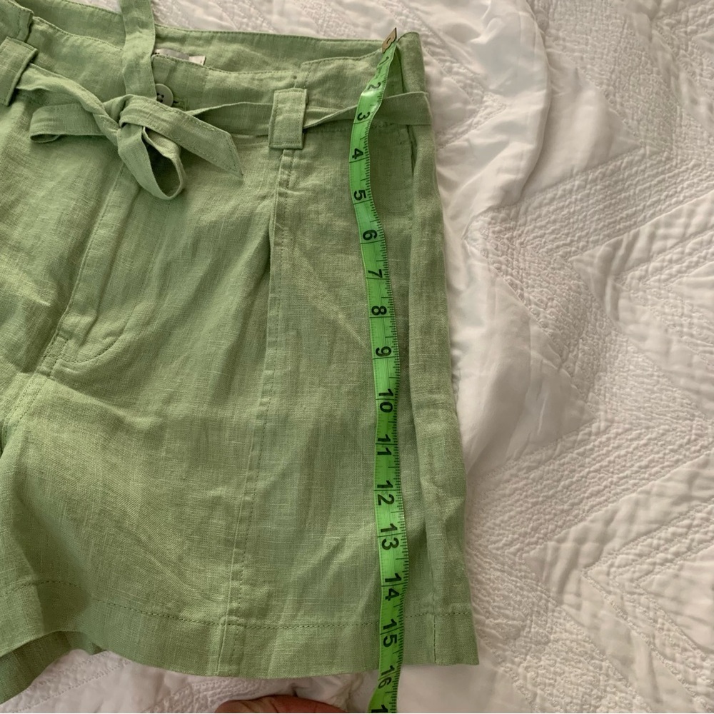 Madewell green linen shorts sz 00 - Picture 5 of 8